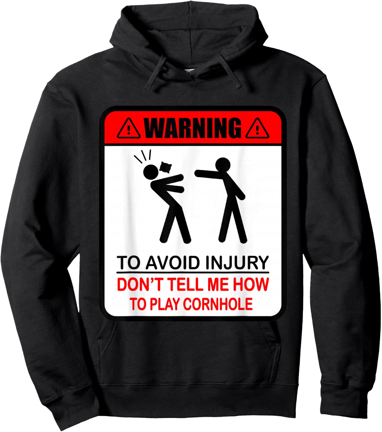 Cornhole Funny Player Don´t Tell Me How To Play Cornhole Hoodie - Hoodie | Black