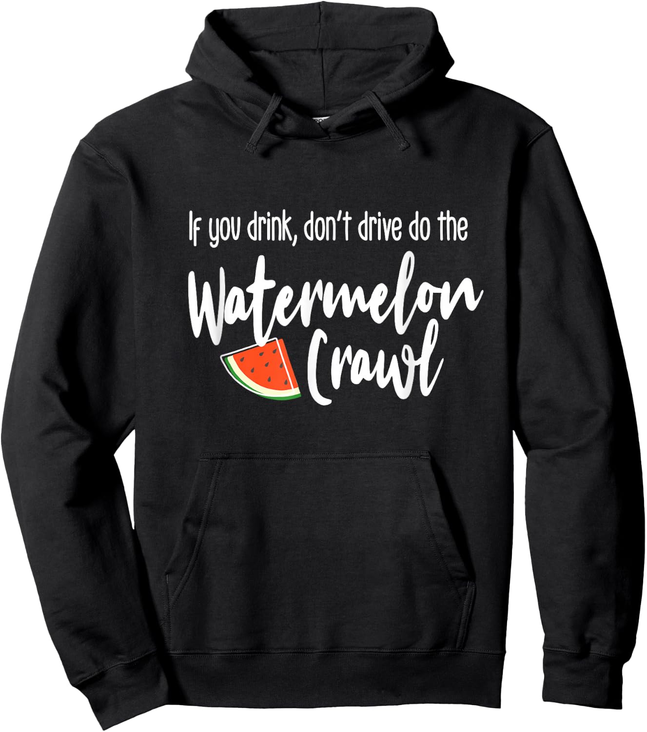 Watermelon Crawl Hoodie - Hoodie | Black