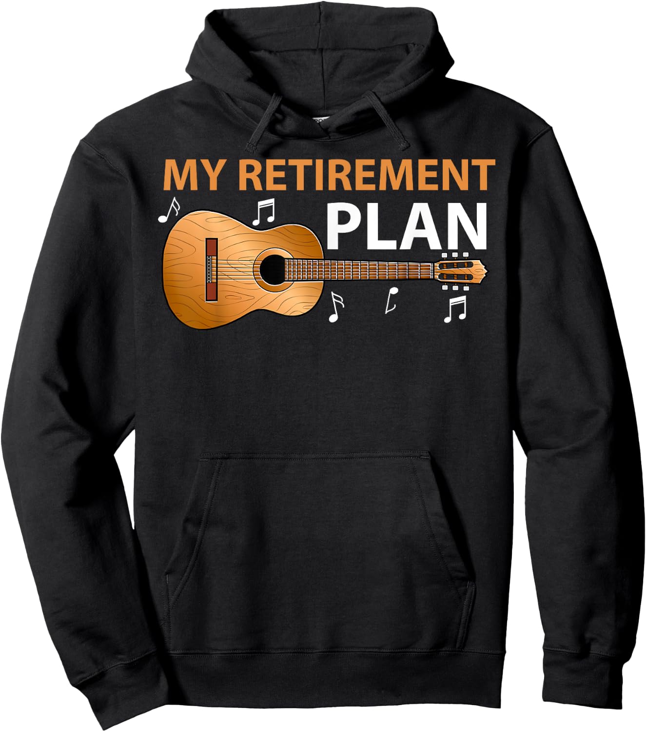 My Retirement Plan Retired Guitar Lover Music Instrument Hoodie - Hoodie | Black