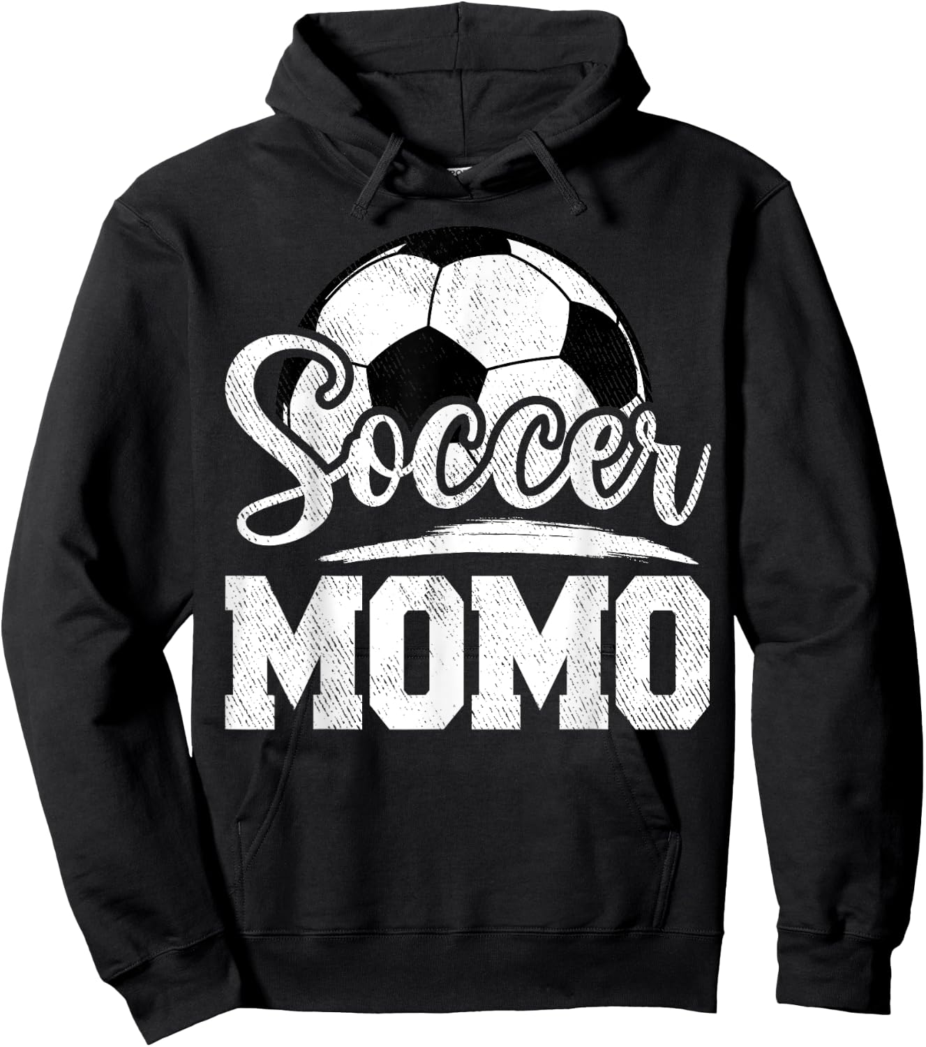 Soccer Momo Soccer Player Game Day Mother's Day Hoodie - Hoodie | Black