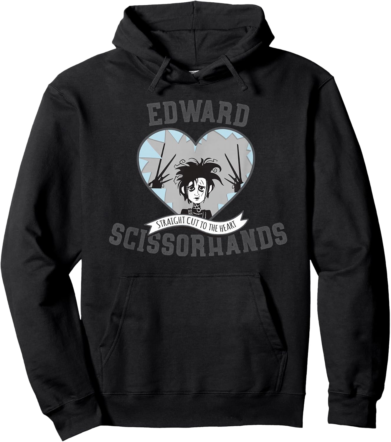 Tim Burton's Edward Scissorhands Straight Cut to The Heart Hoodie - Hoodie | Black