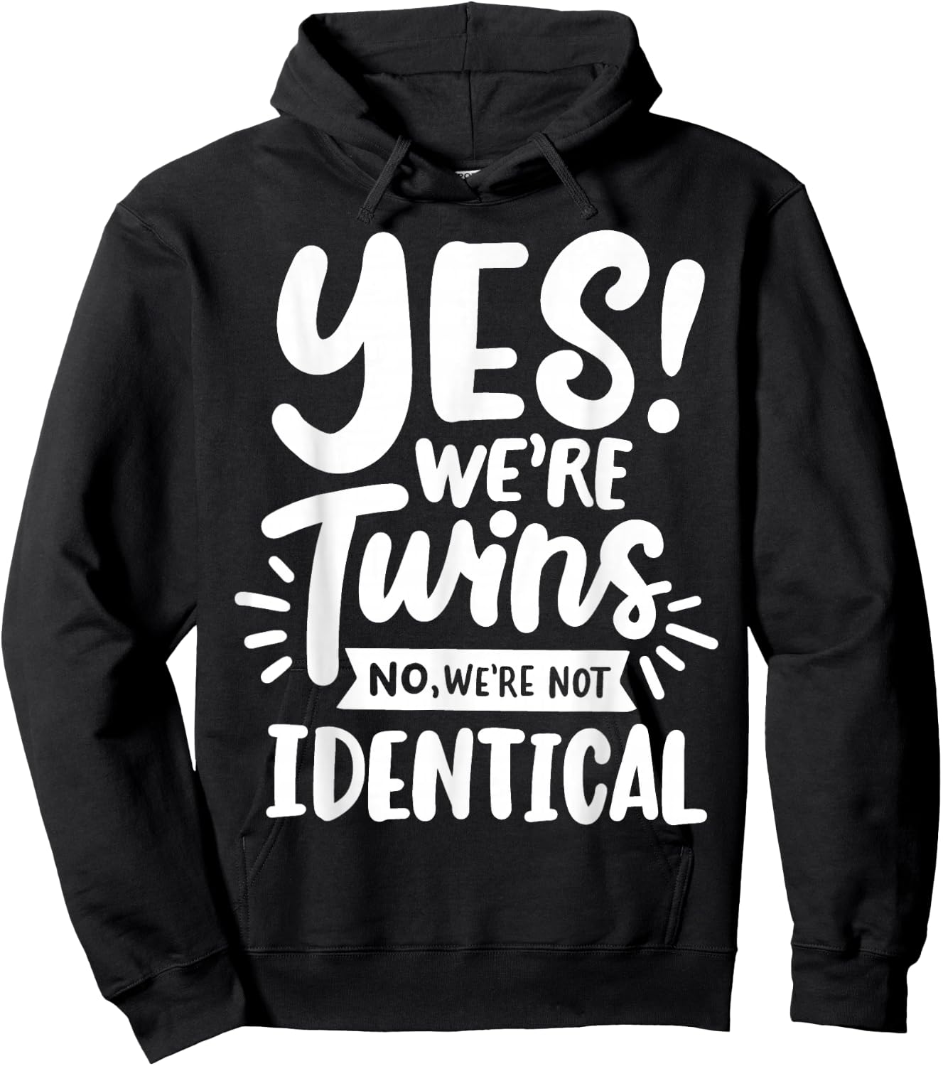 Twins Twin Brother Sister Hoodie - Hoodie | Black