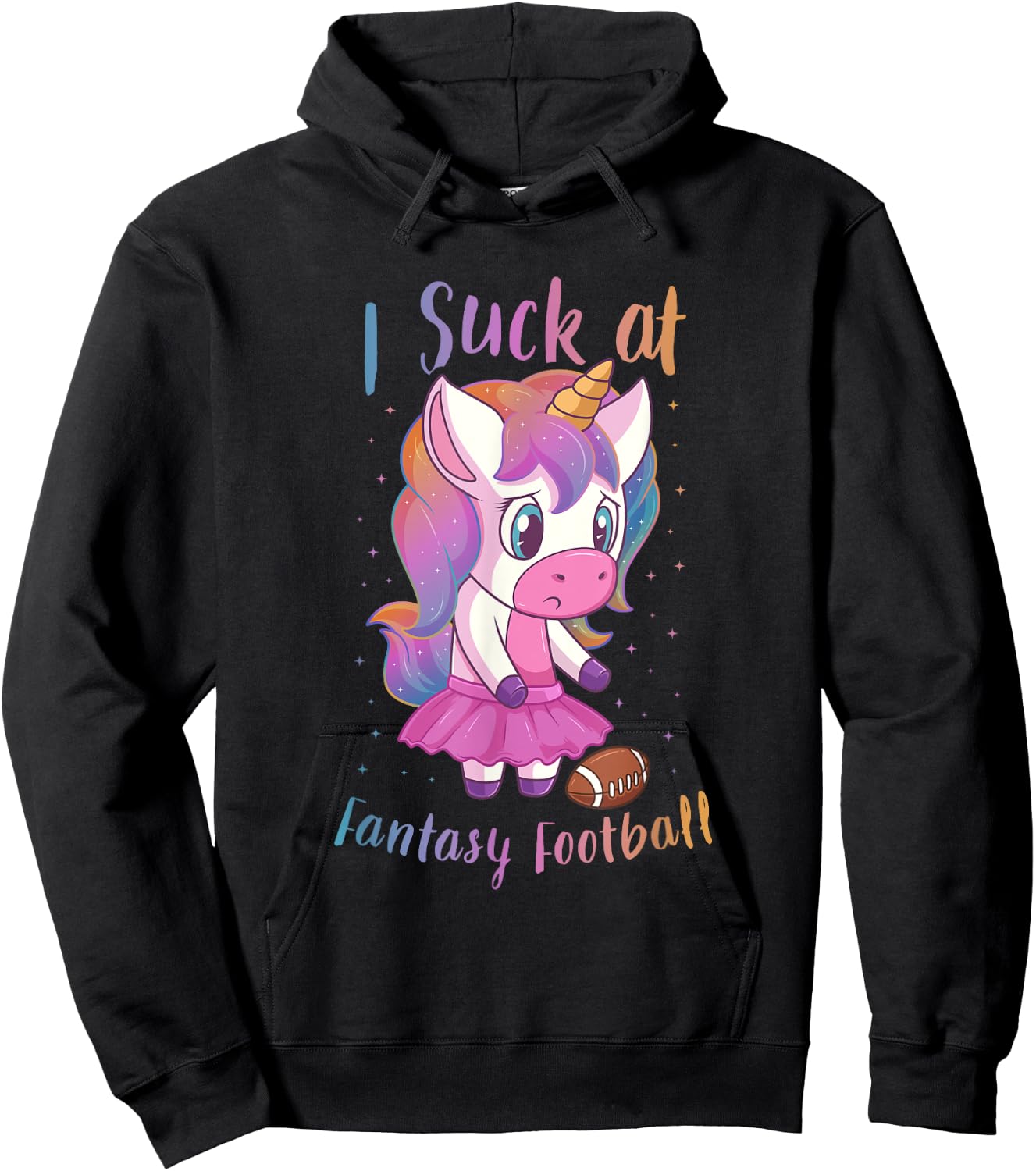 I Suck At Fantasy Football Loser Booby Prize Hoodie - Hoodie | Black