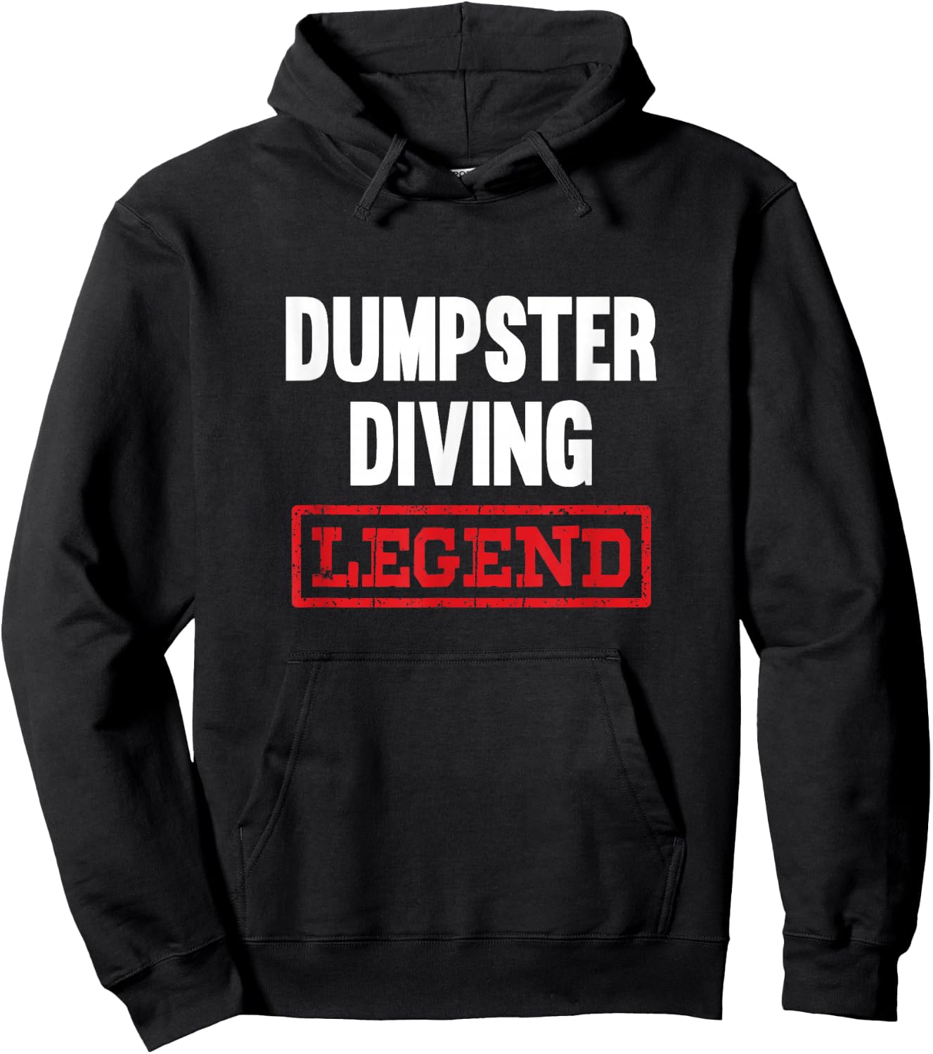 Dumpster Diving Legend Garbage Dive Diver Hoodie - Hoodie | Black