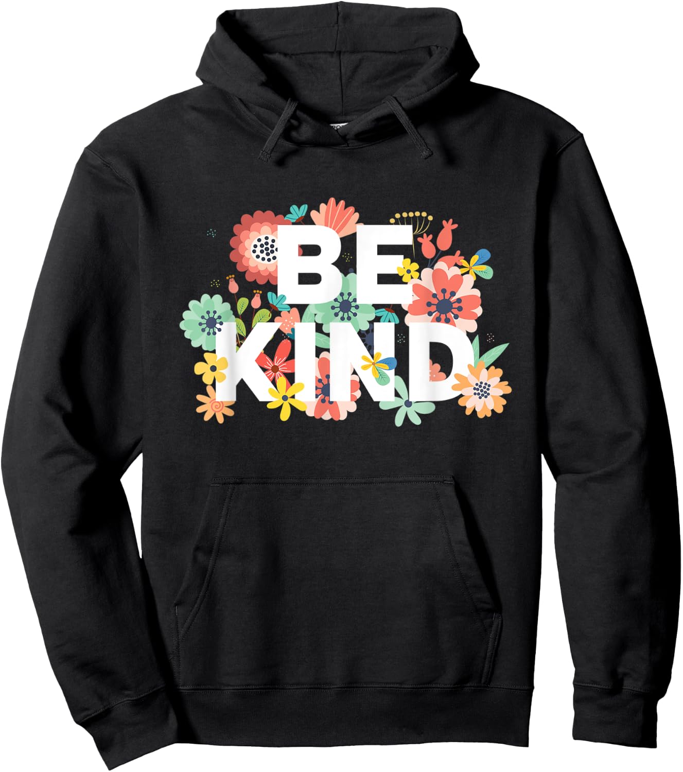 Be Kind Cute Inspirational Blessed Woman Saying Hoodie - Hoodie | Black
