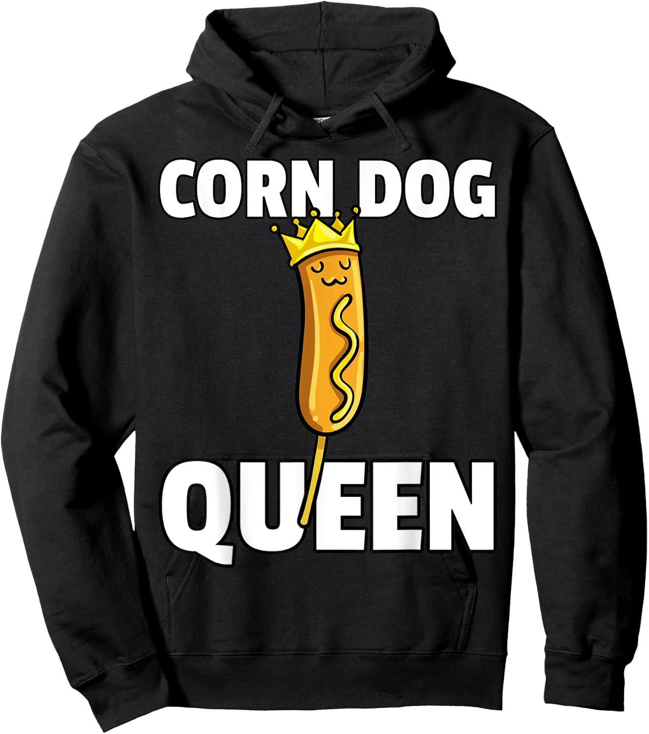 Corn Dog Queen Costume for Youth Hoodie - Hoodie | Black
