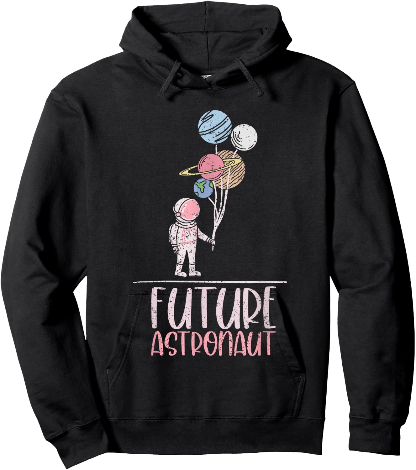 Outer Space Science Cosmonaut Kids Gift Future Astronaut Hoodie - Hoodie | Black