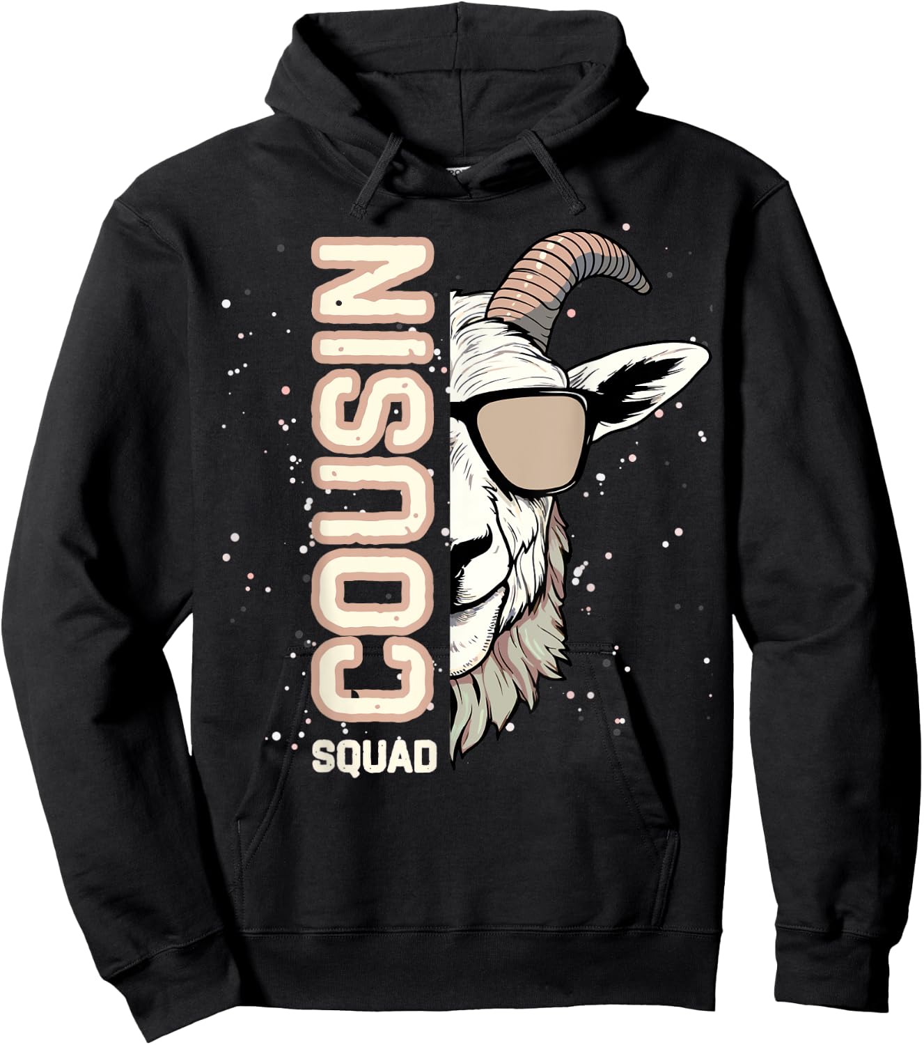 Goat Squad Cousin Crew for kids Boys Girls Chinese Zodiac Hoodie - Hoodie | Black