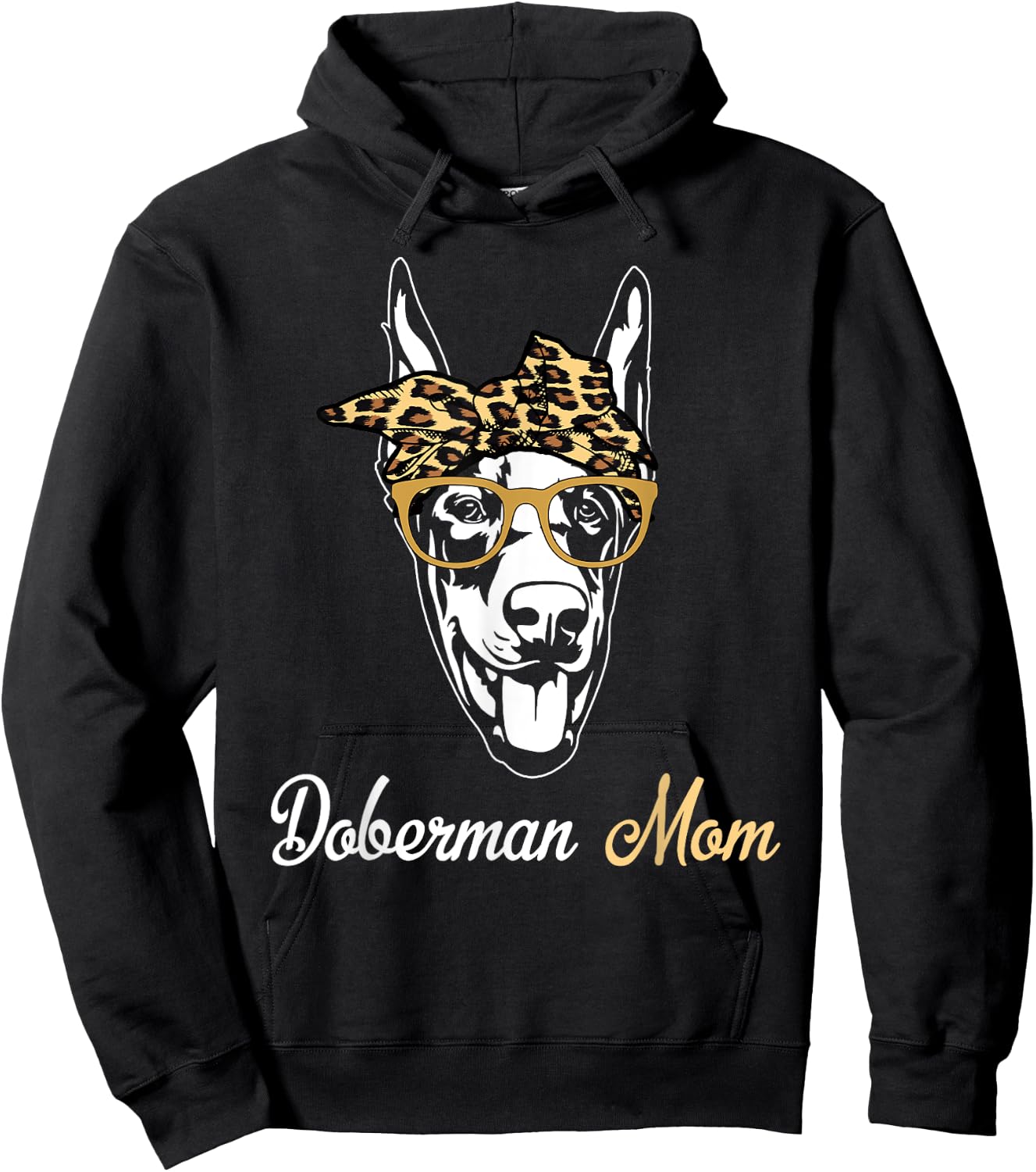 Birthday and Mother's day Gift-Doberman Mom Hoodie - Hoodie | Black