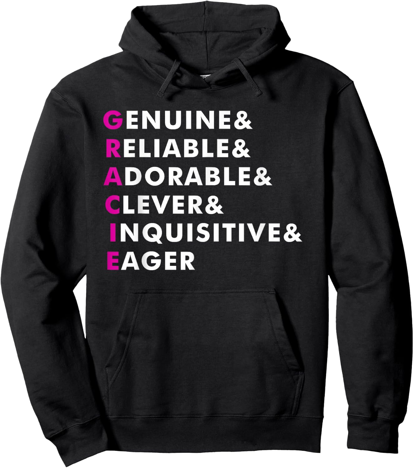 Gracie Name Shirt Personalized Gift Hoodie - Hoodie | Black