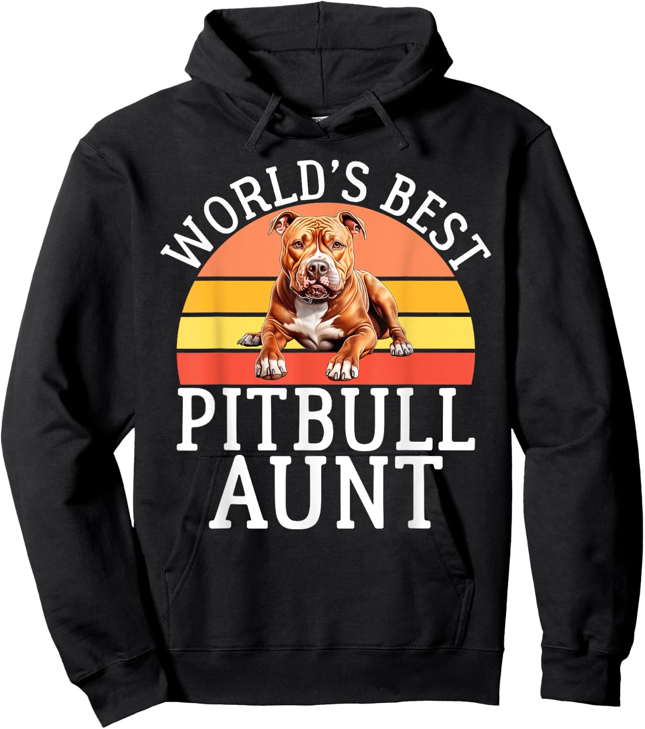 Worlds best Pitbull Aunt Pitbull Hoodie - Hoodie | Black