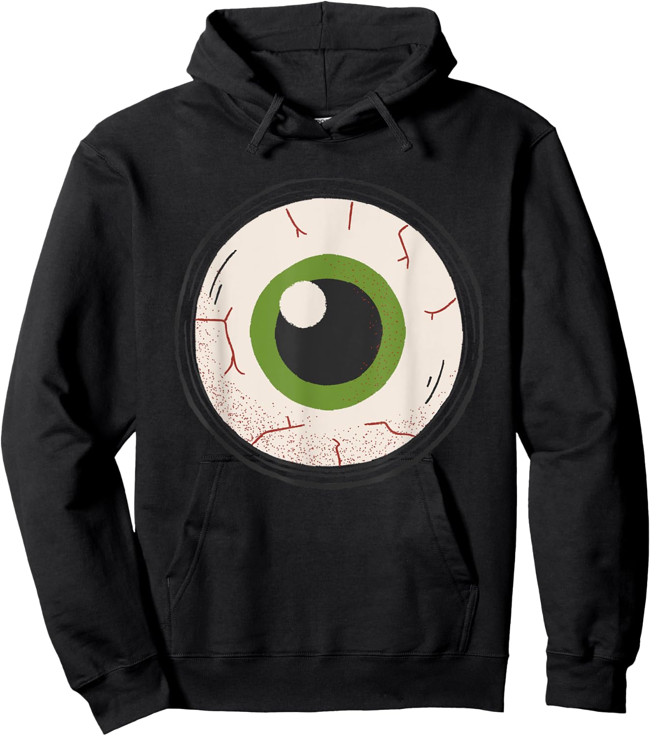 Monster Eyeball Funny Halloween Hoodie - Hoodie | Black