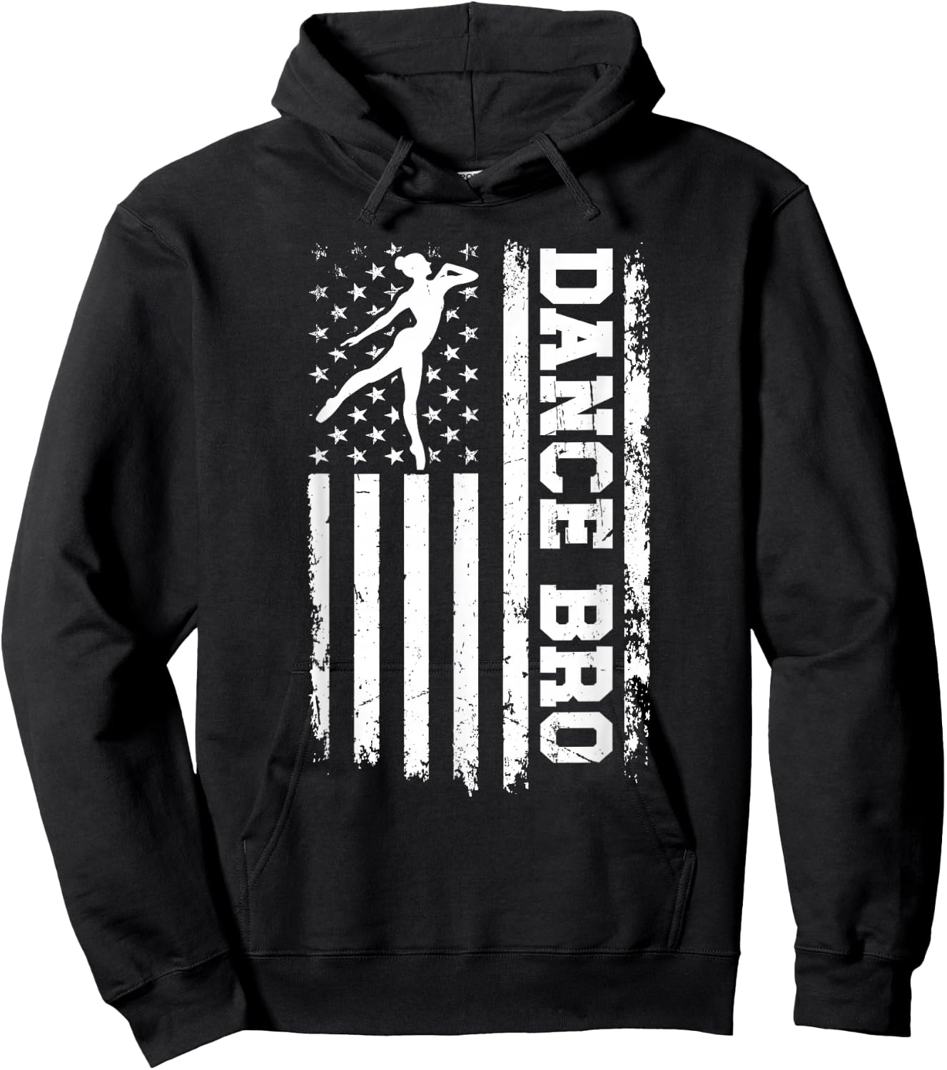 Dance Bro US Flag Dance Brother Of A Dancer Brother Hoodie - Hoodie | Black