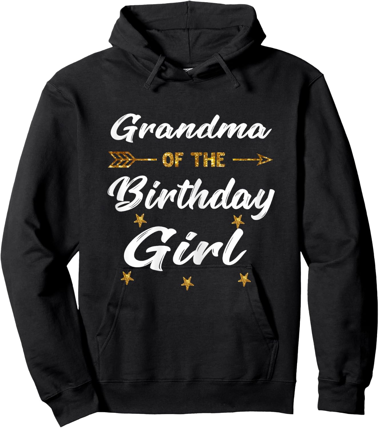 Grandma Of The Birthday Girl Princess Gift Matching Birthday Hoodie - Hoodie | Black