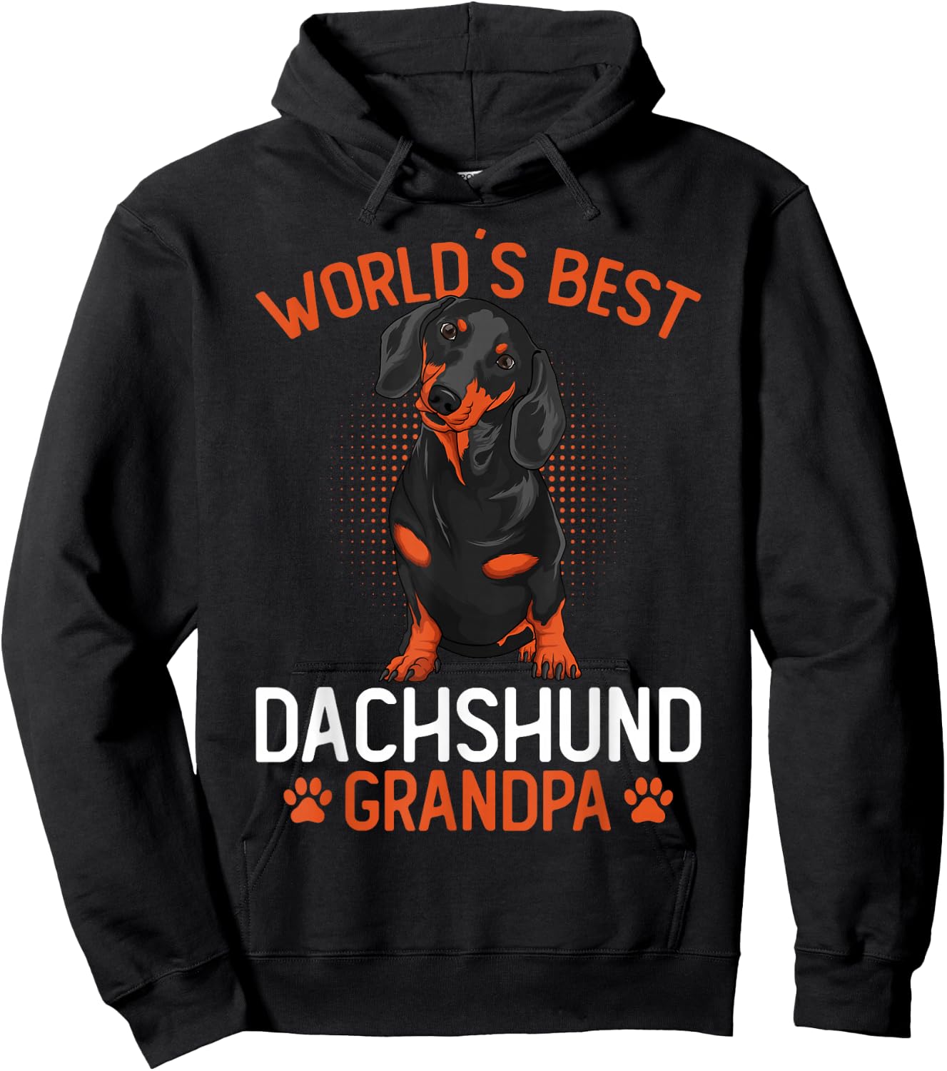 Dachshund Grandpa Funny Weenie Dog Lover Weiner Dog Hoodie - Hoodie | Black