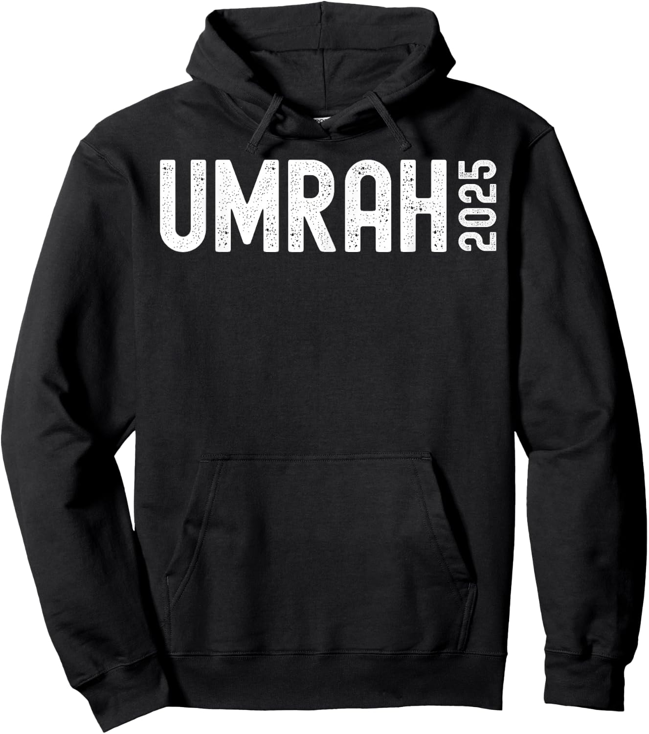 UMRAH 2025 Group Uniform Clothing Family Keepsake Distressed Hoodie - Hoodie | Black