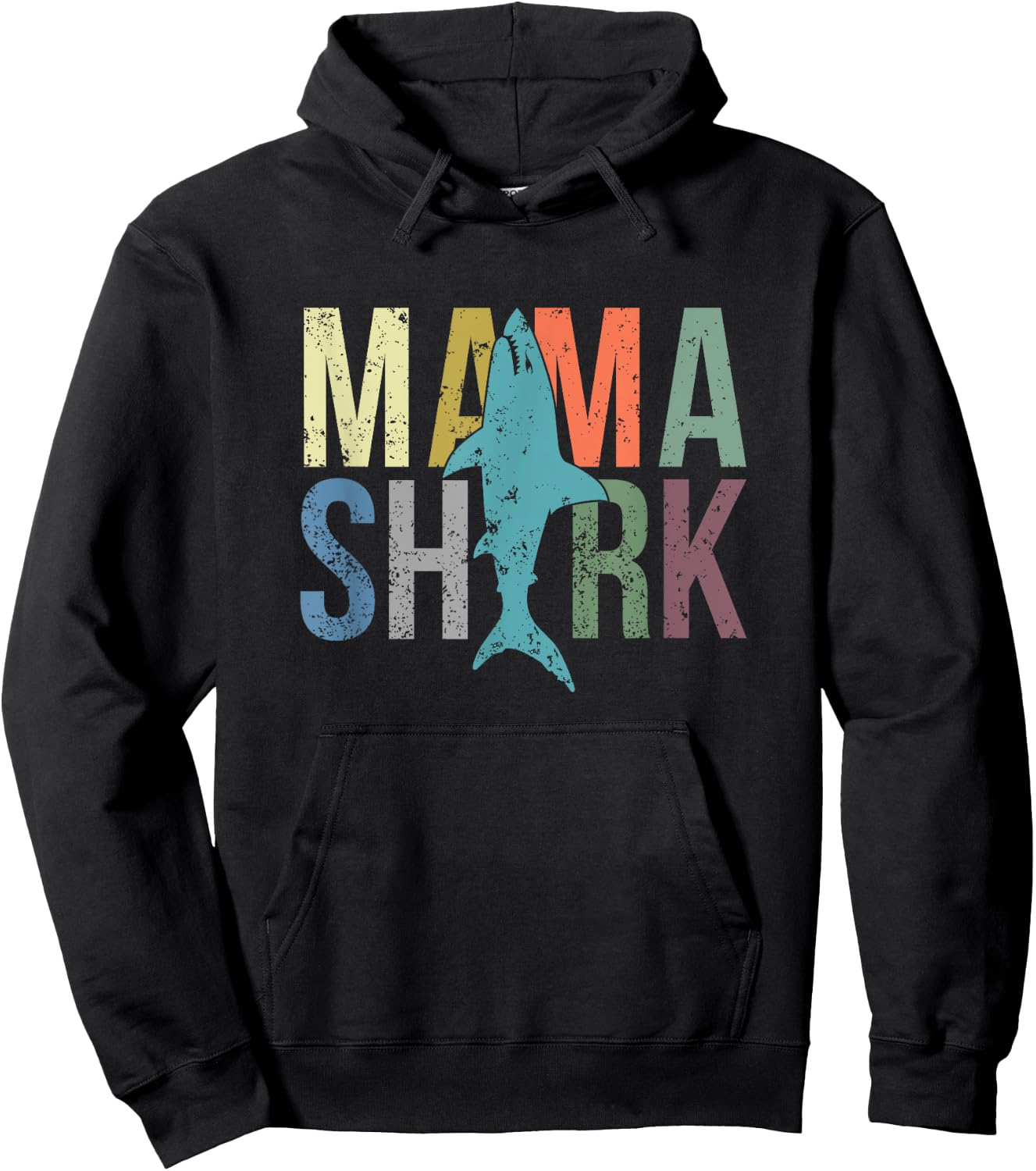 Mama Shark Hoodie - Hoodie | Black
