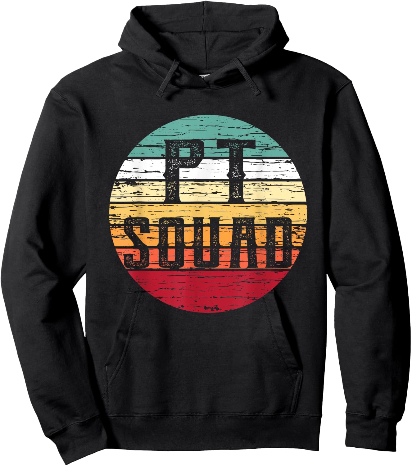 Retro Physical Therapy PT Squad Therapist Gift Hoodie - Hoodie | Black