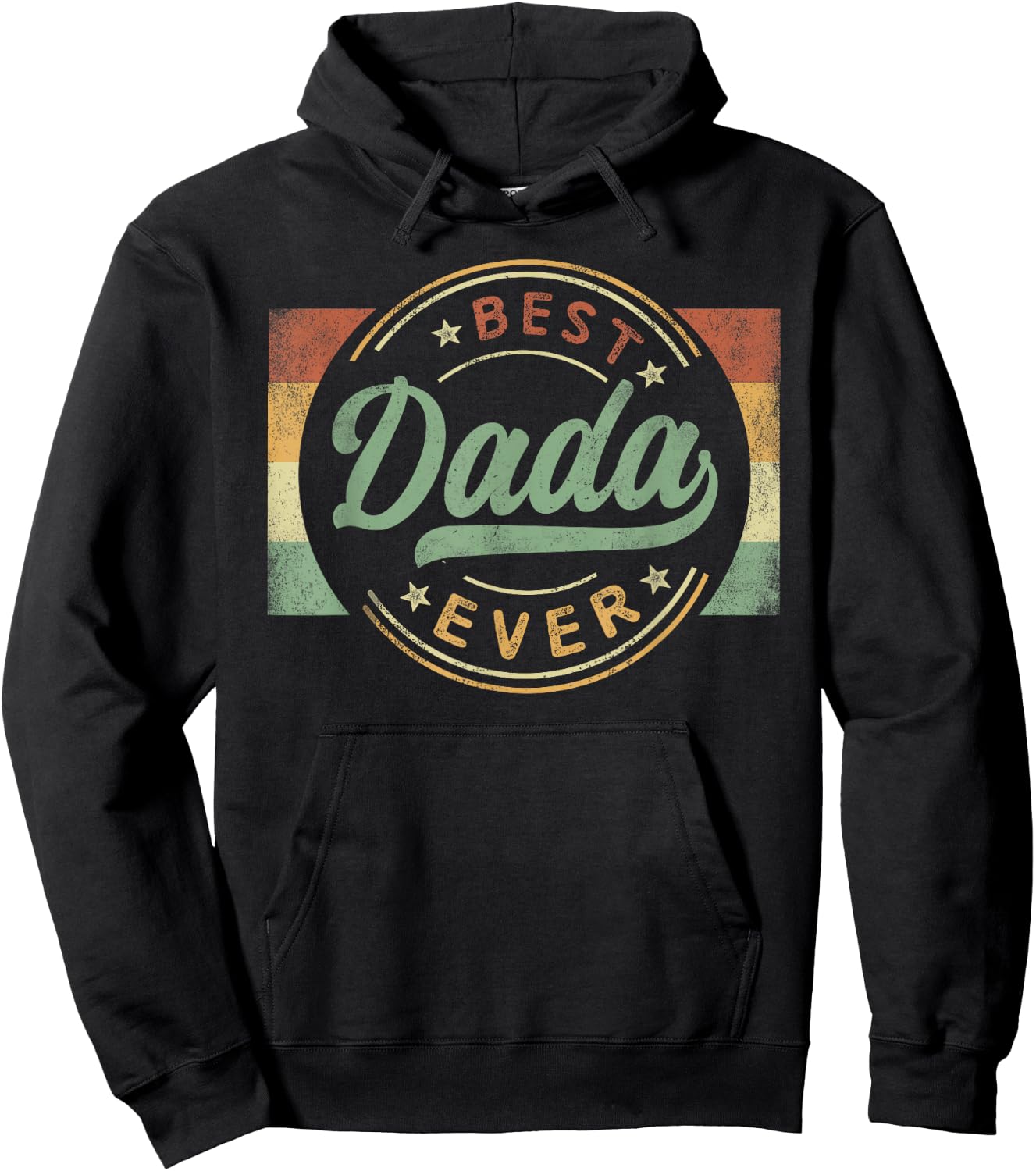 Best Dada Ever Emblem Father's Day Dada Gifts Dad Hoodie - Hoodie | Black
