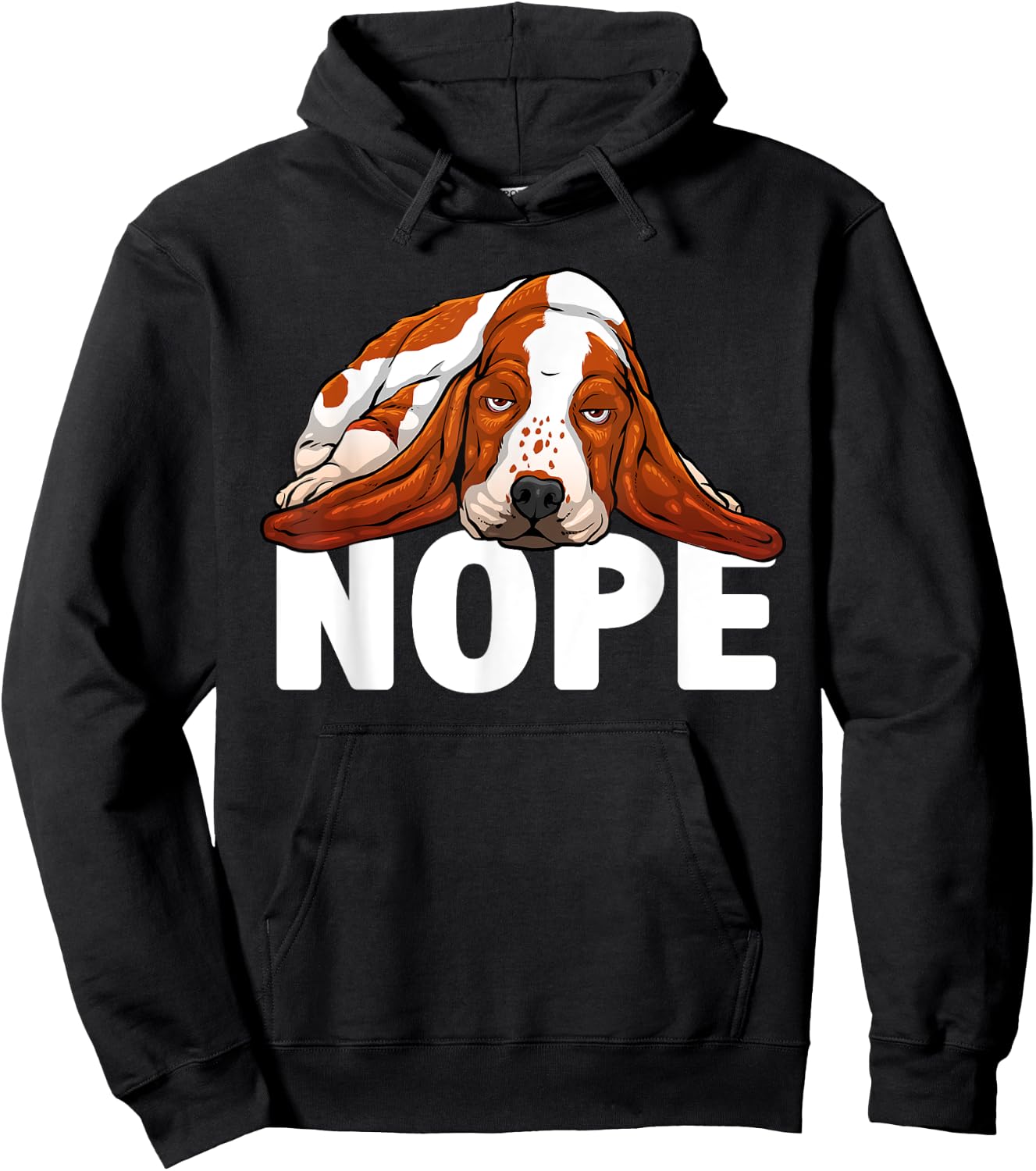 Funny Basset Hound Design Women Basset Hound Lover Hoodie - Hoodie | Black