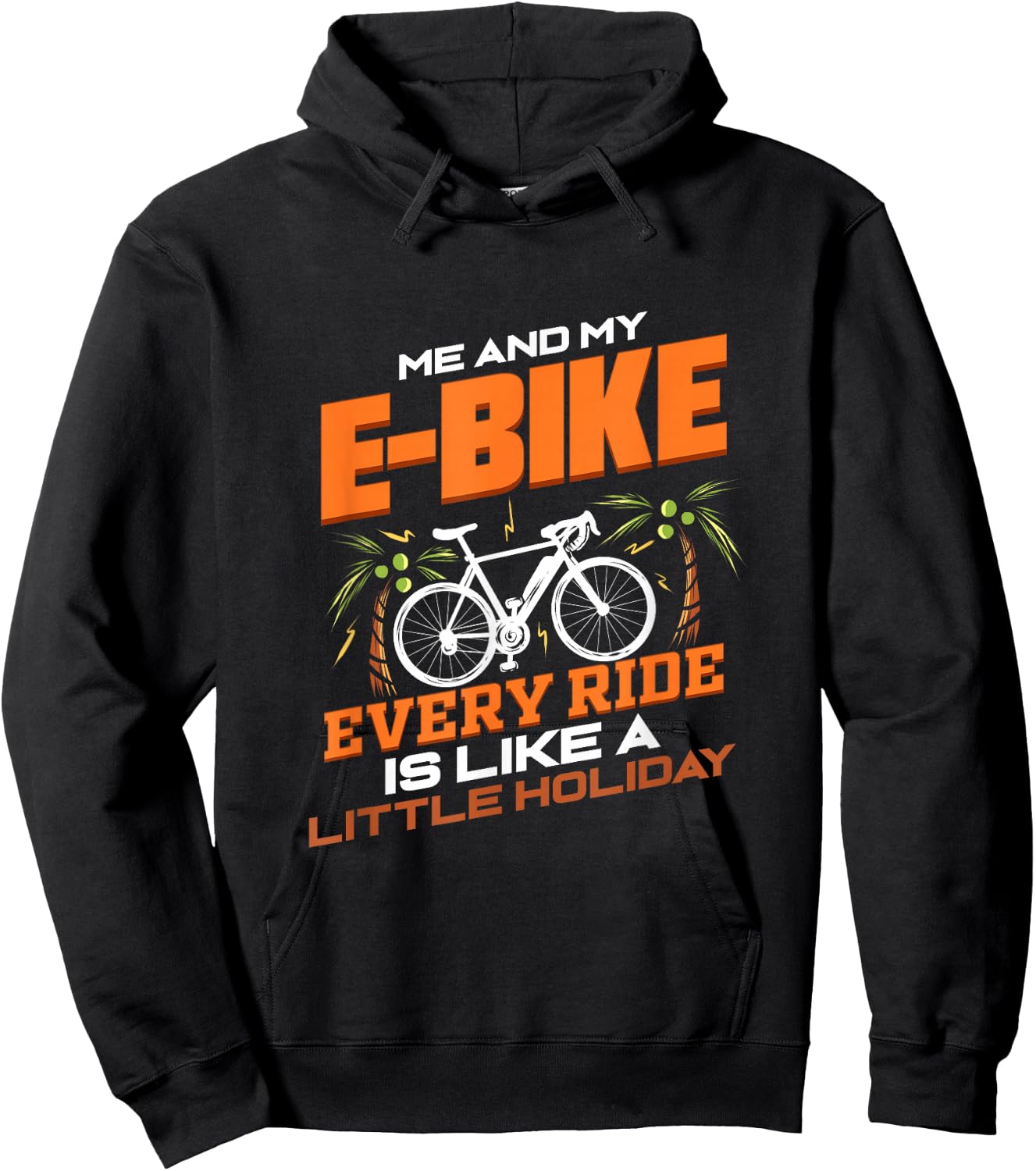 Bicycle E-Bike Funny Gift Electric Bicycle Pedelec Hoodie - Hoodie | Black