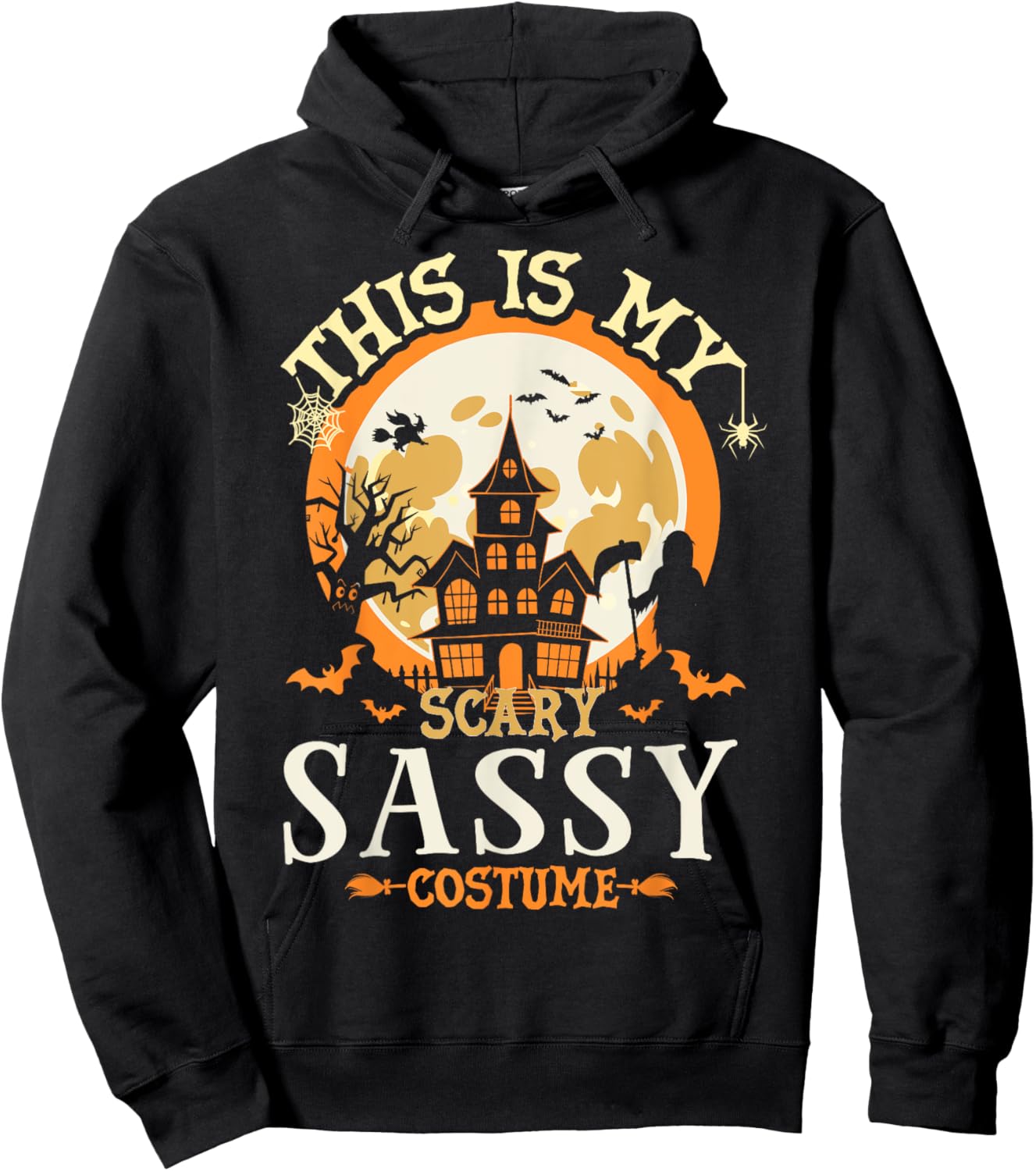 Matching My Scary Sassy Halloween Costume Hoodie - Hoodie | Black