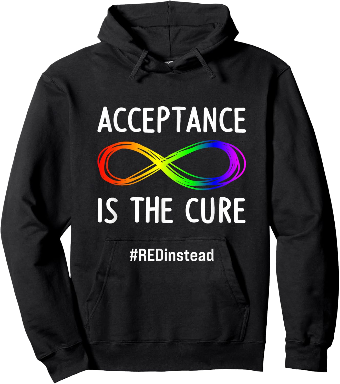 Acceptance is the Cure Autism-Acceptance In April Hoodie - Hoodie | Black