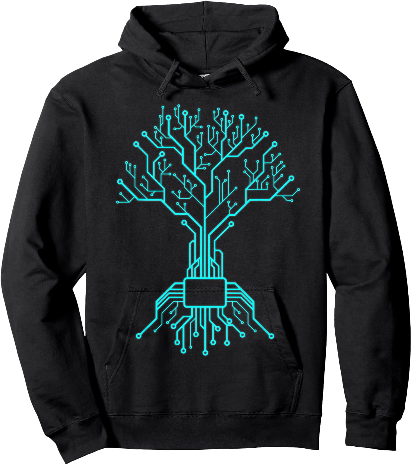 Computer Chip CPU Core - Circuit Tree - Computer Geek Gift Hoodie - Hoodie | Black