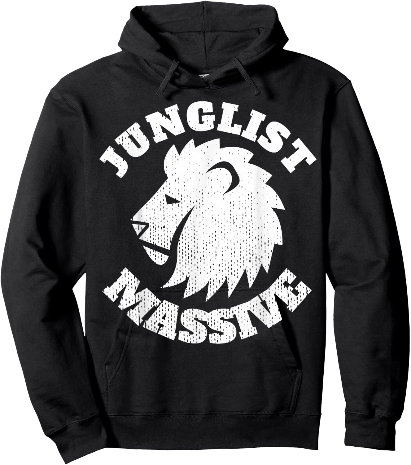 Junglist Music DnB EDM Drum N Bass Lion Hoodie - Hoodie | Black