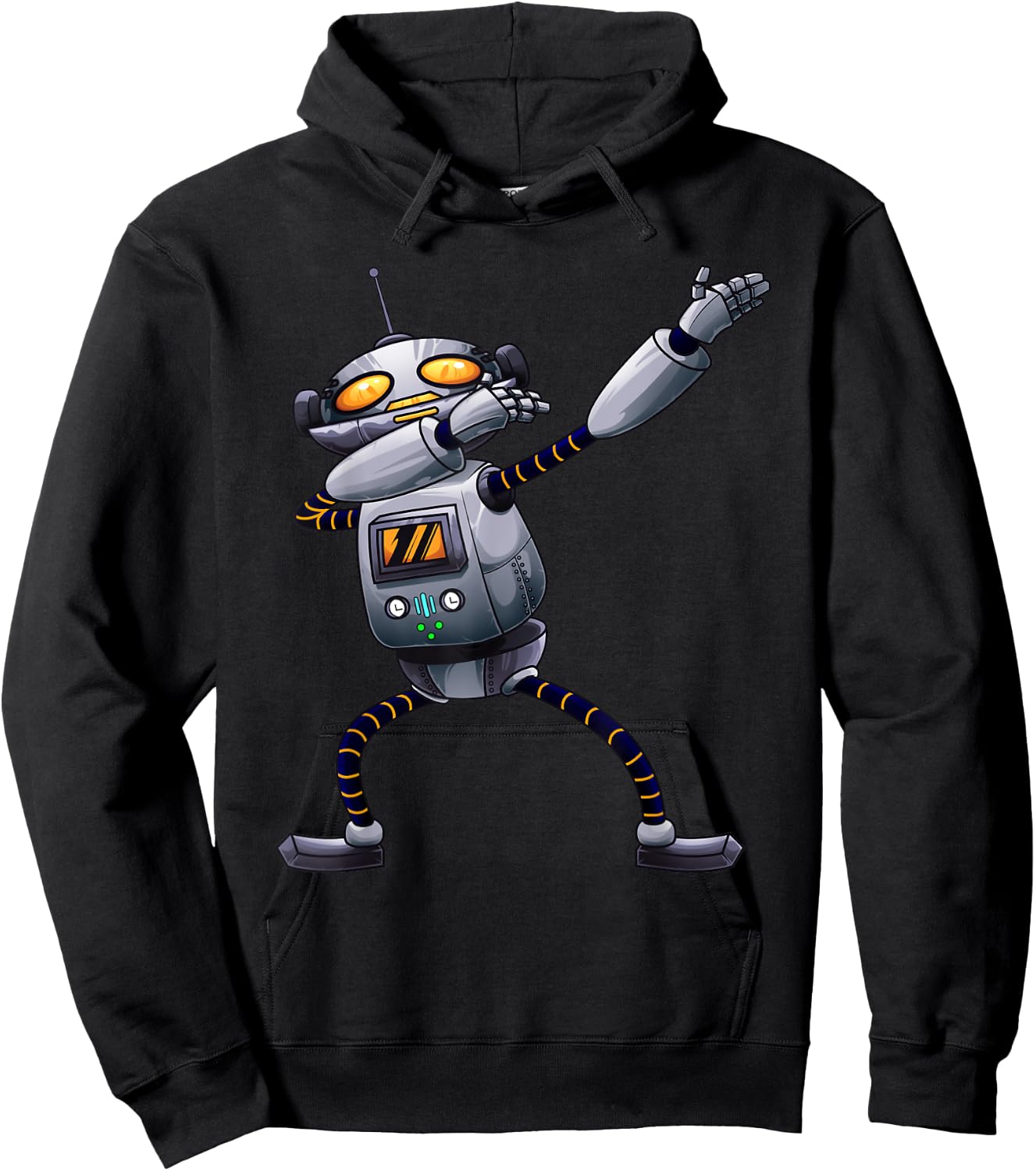 Cool Love Dancing Dabber Mechanisms Men Designs Funny Dabbing Robot | Cute Dab Dance Move Trend Machine Gift Hoodie - Hoodie | Black