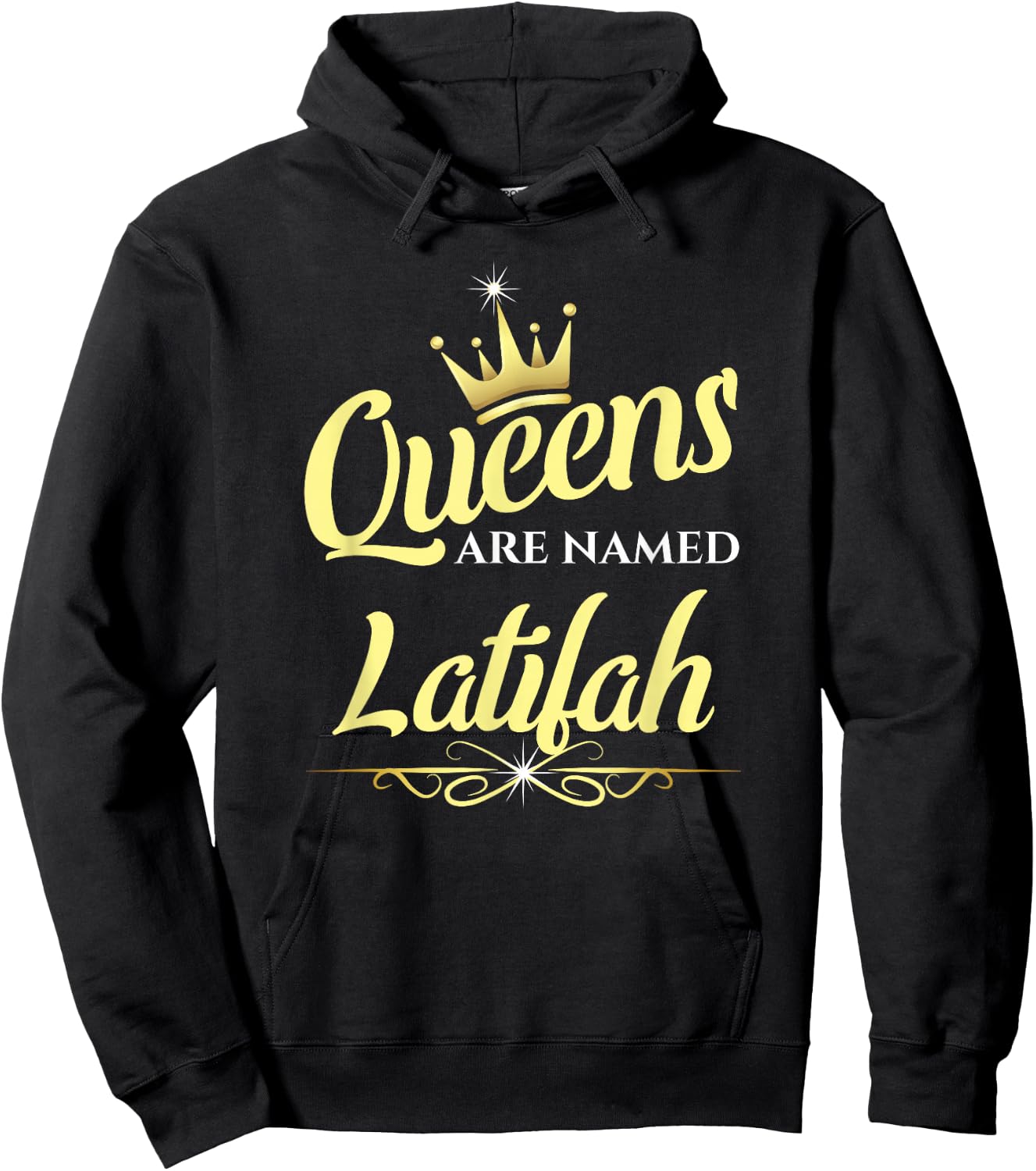Queens Are Named Latifah Hoodie - Hoodie | Black