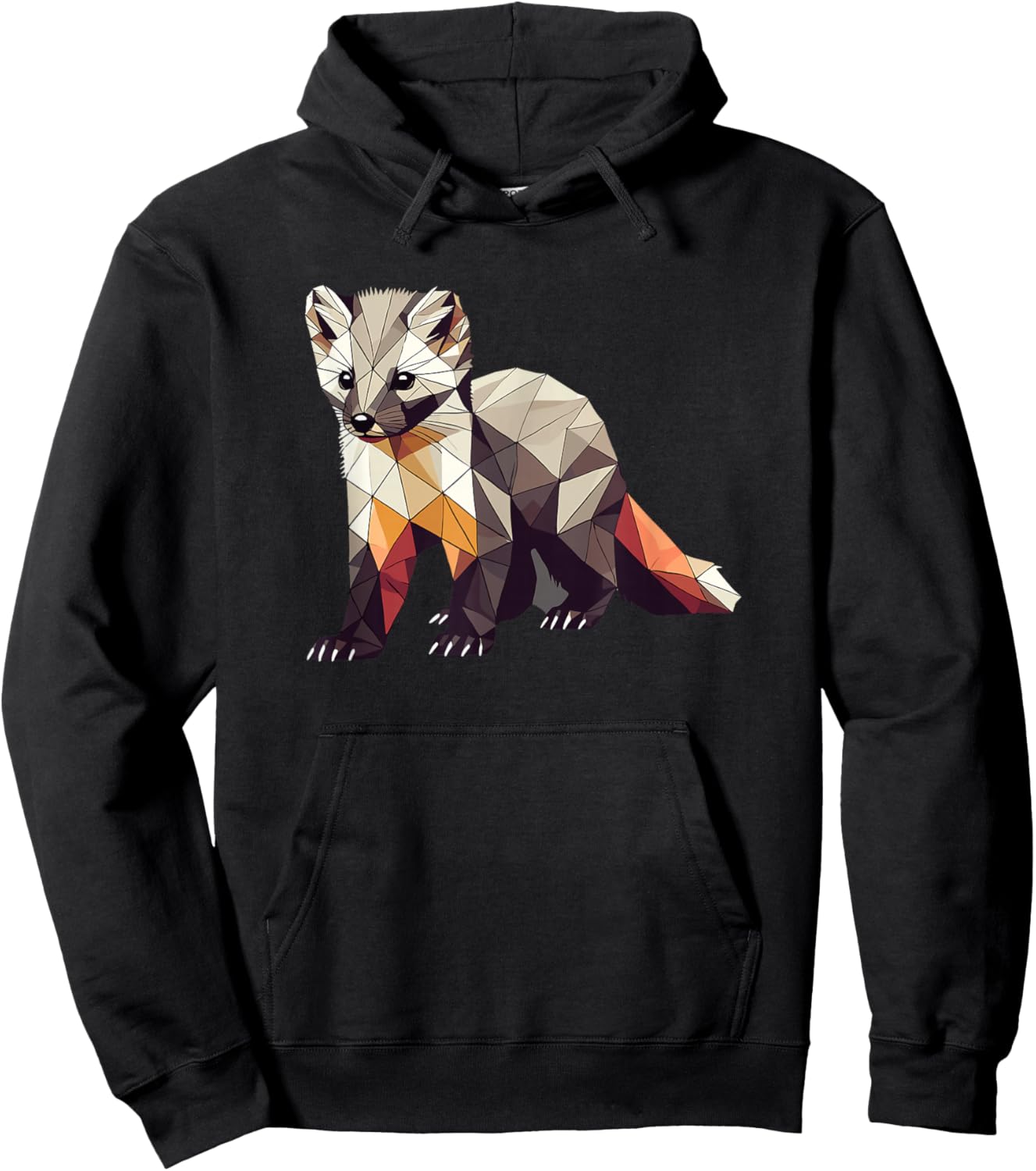 Geometric Art Tree Marten Tree Fairy Hoodie - Hoodie | Black