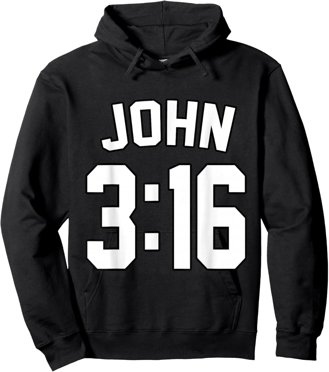 John 3:16 Sports Jersey Christian Faith Motivation Apparel Hoodie - Hoodie | Black