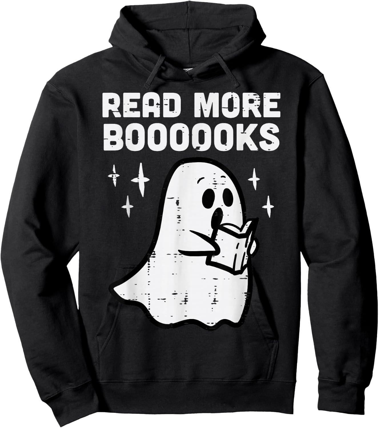 Halloween Ghost Read More Books Funny Costume Men Women Kids Hoodie - Hoodie | Black