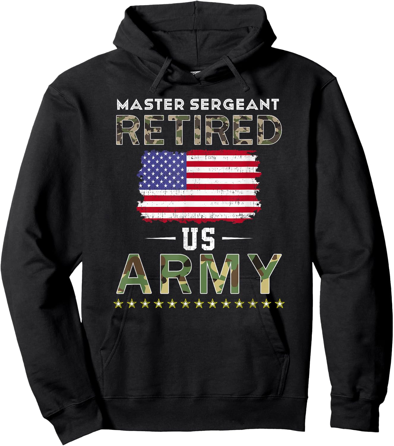 Master Sergeant Retired Army Military Retirement Army Hoodie - Hoodie | Black