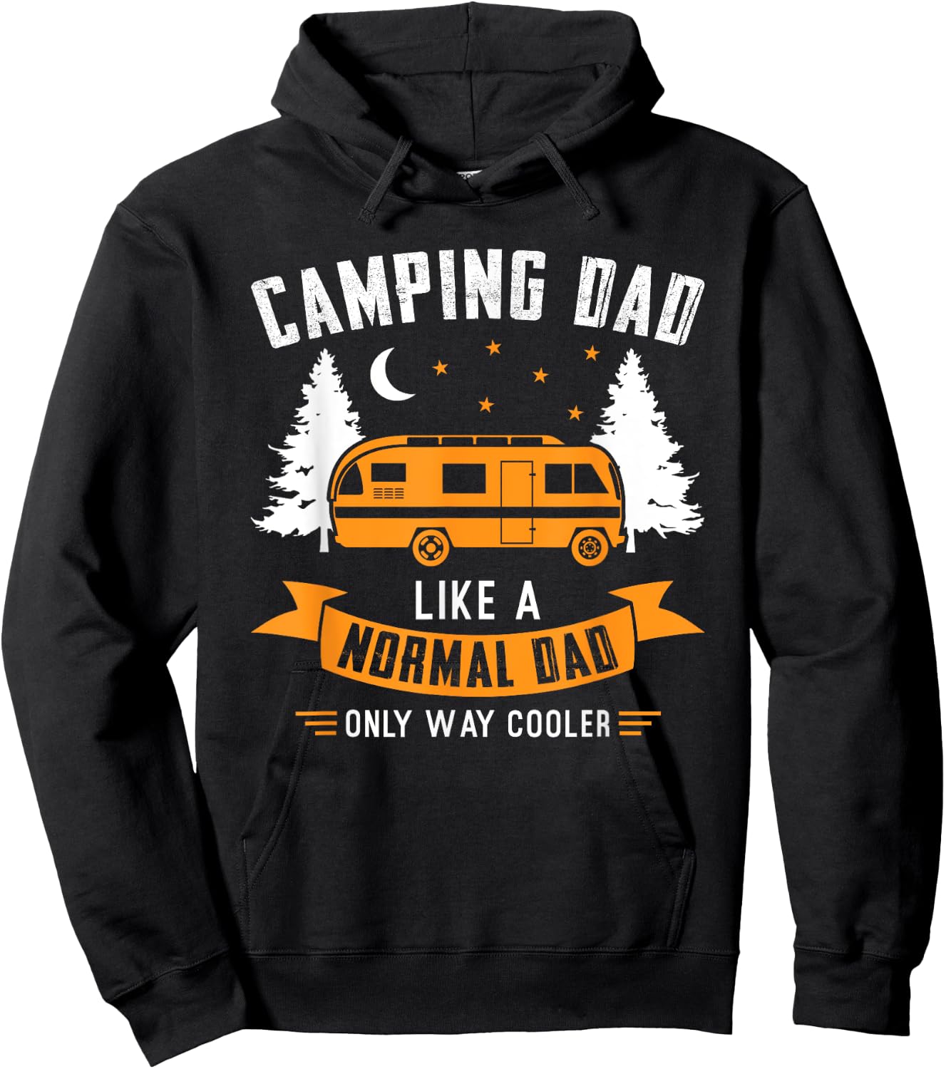 Camping Dad like a normal dad only way cooler Father Hoodie - Hoodie | Black