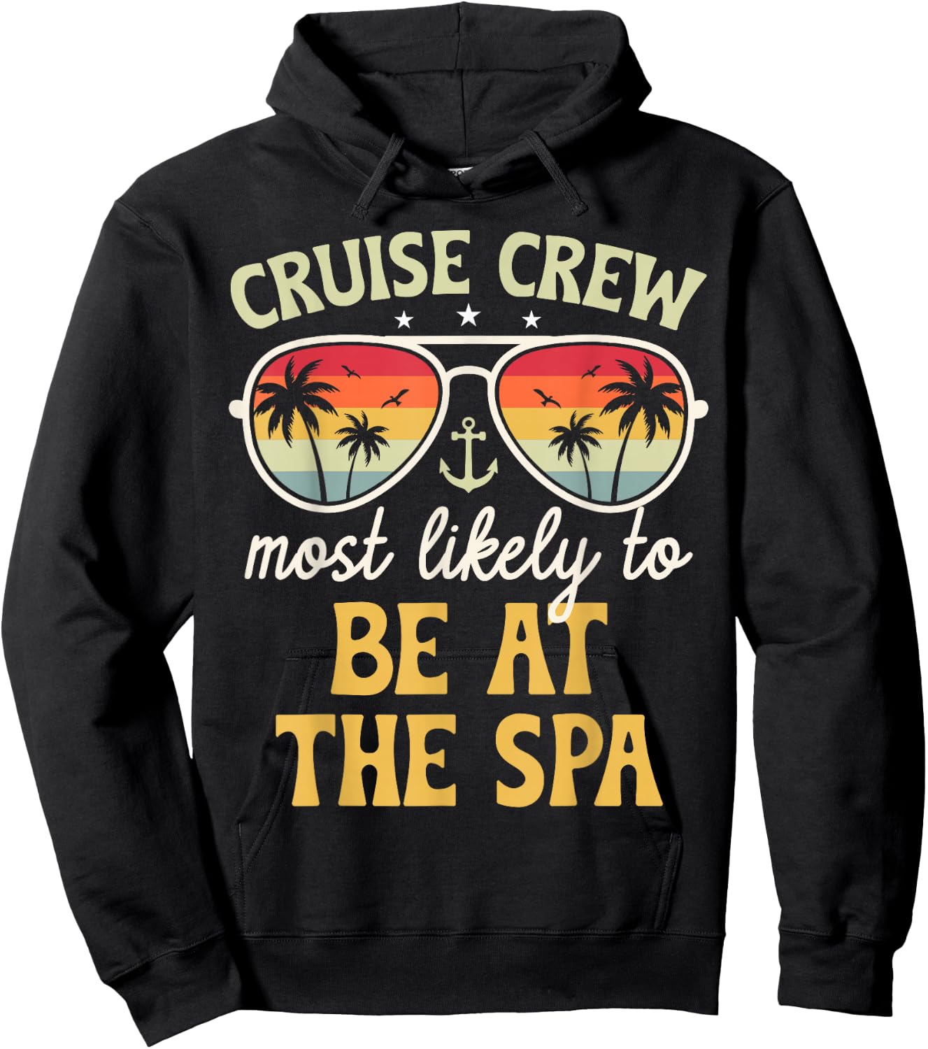 Most Likely To Be At The Spa Matching Family Cruise 2025 Hoodie - Hoodie | Black