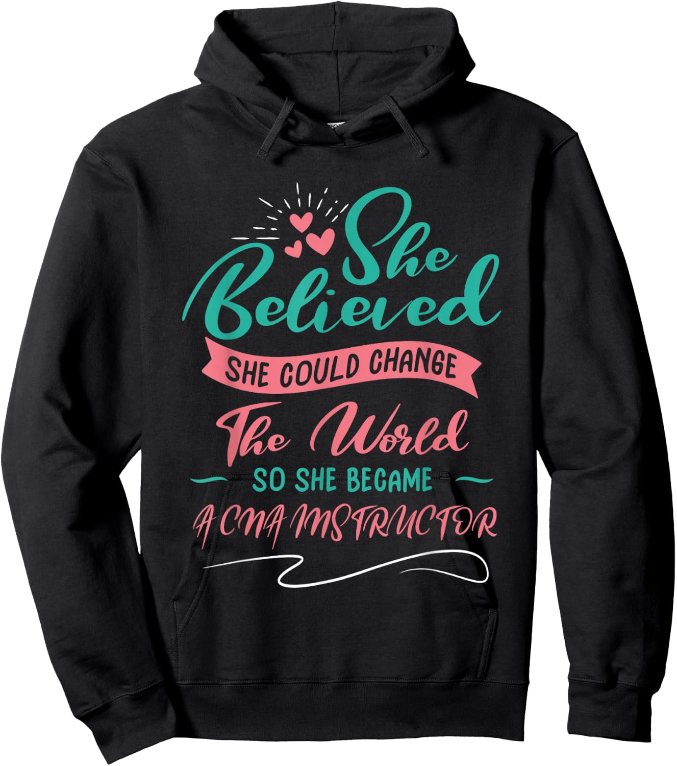 So She Became A CNA Instructor Hoodie - Hoodie | Black
