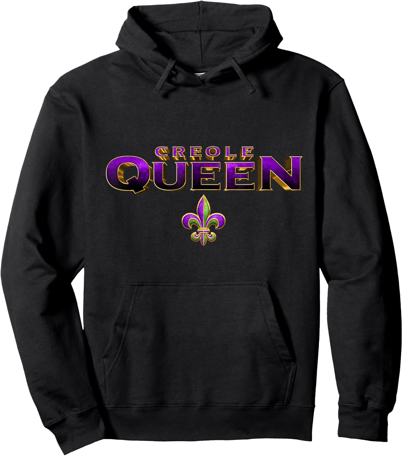 Creole Queen Hoodie - Hoodie | Black