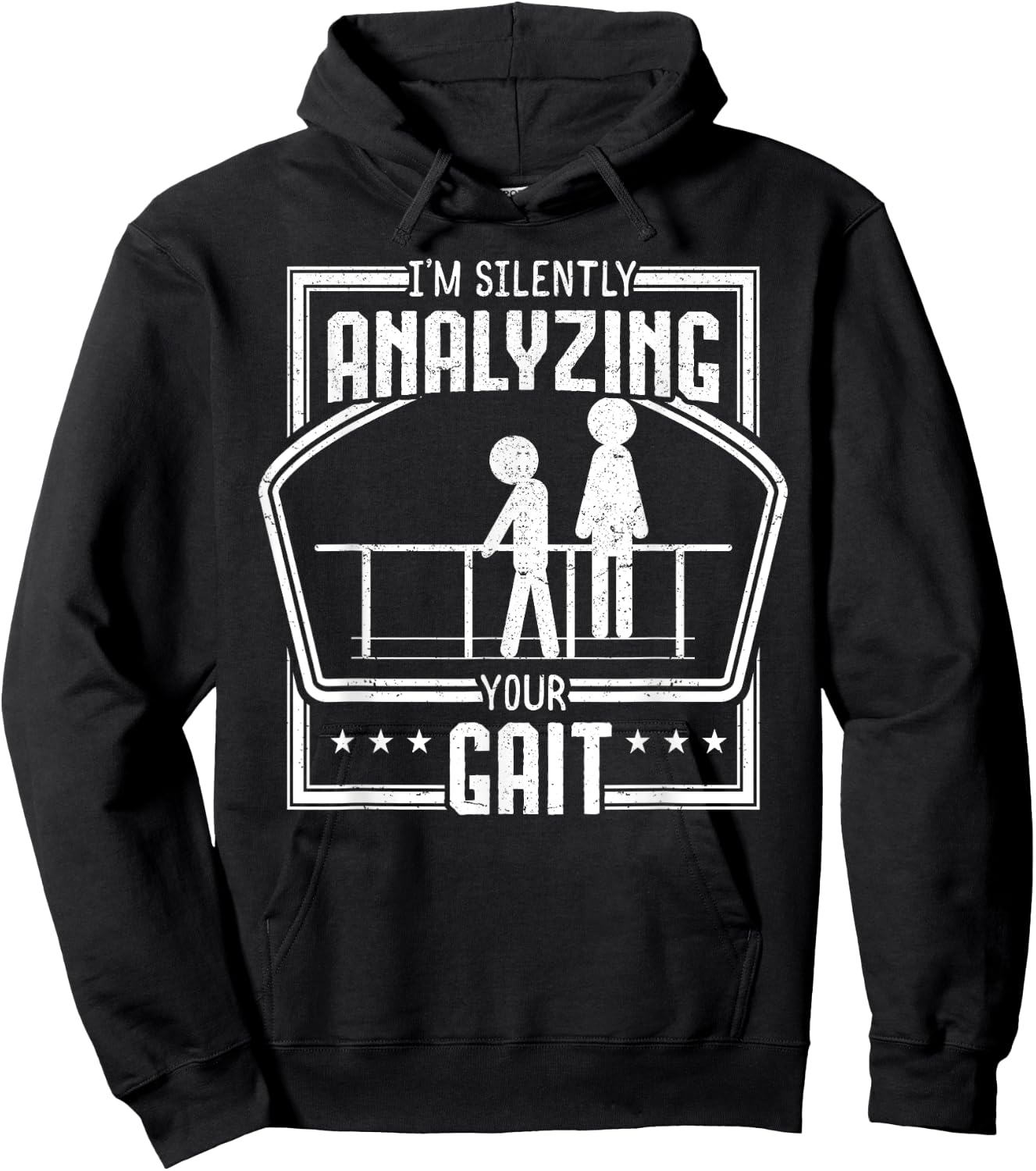 Physical Therapy Gait Analyzing Physiotherapy Therapist Gift Hoodie - Hoodie | Black