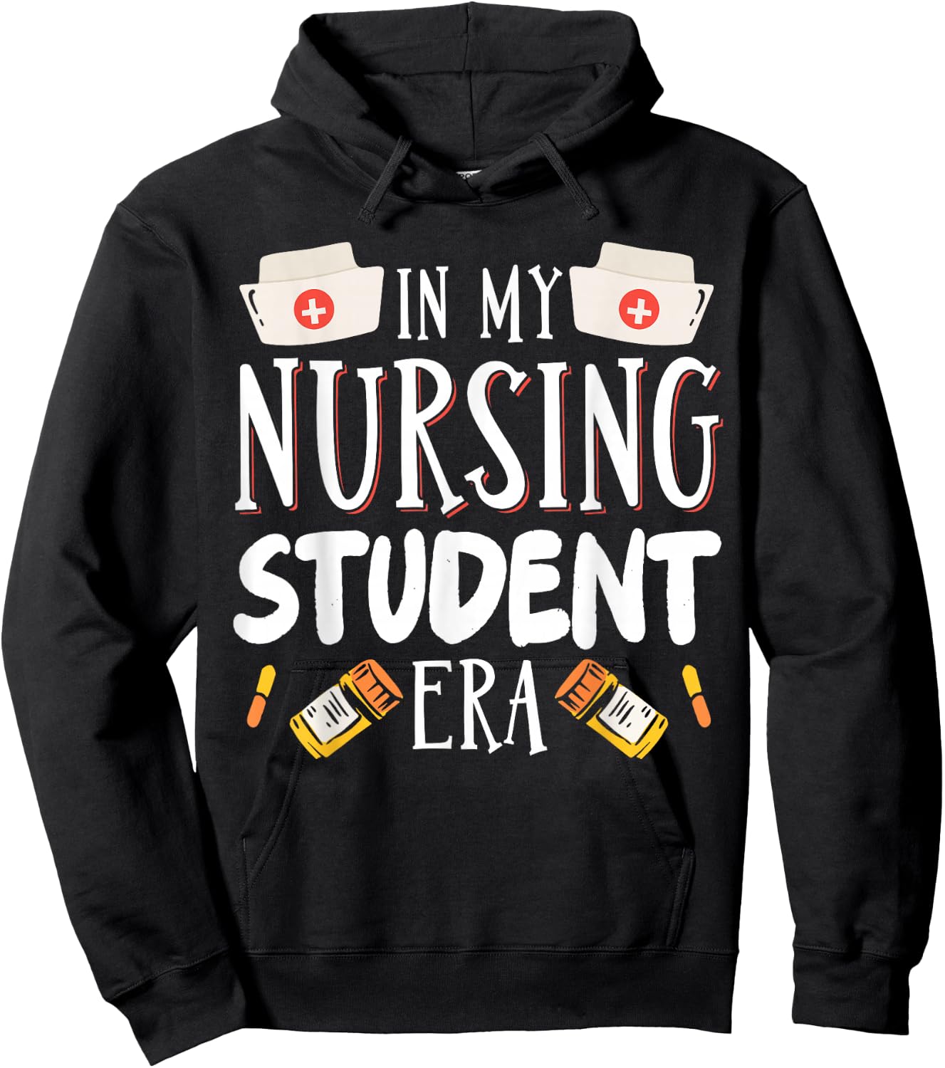 In My Nursing Student Era Hoodie - Hoodie | Black