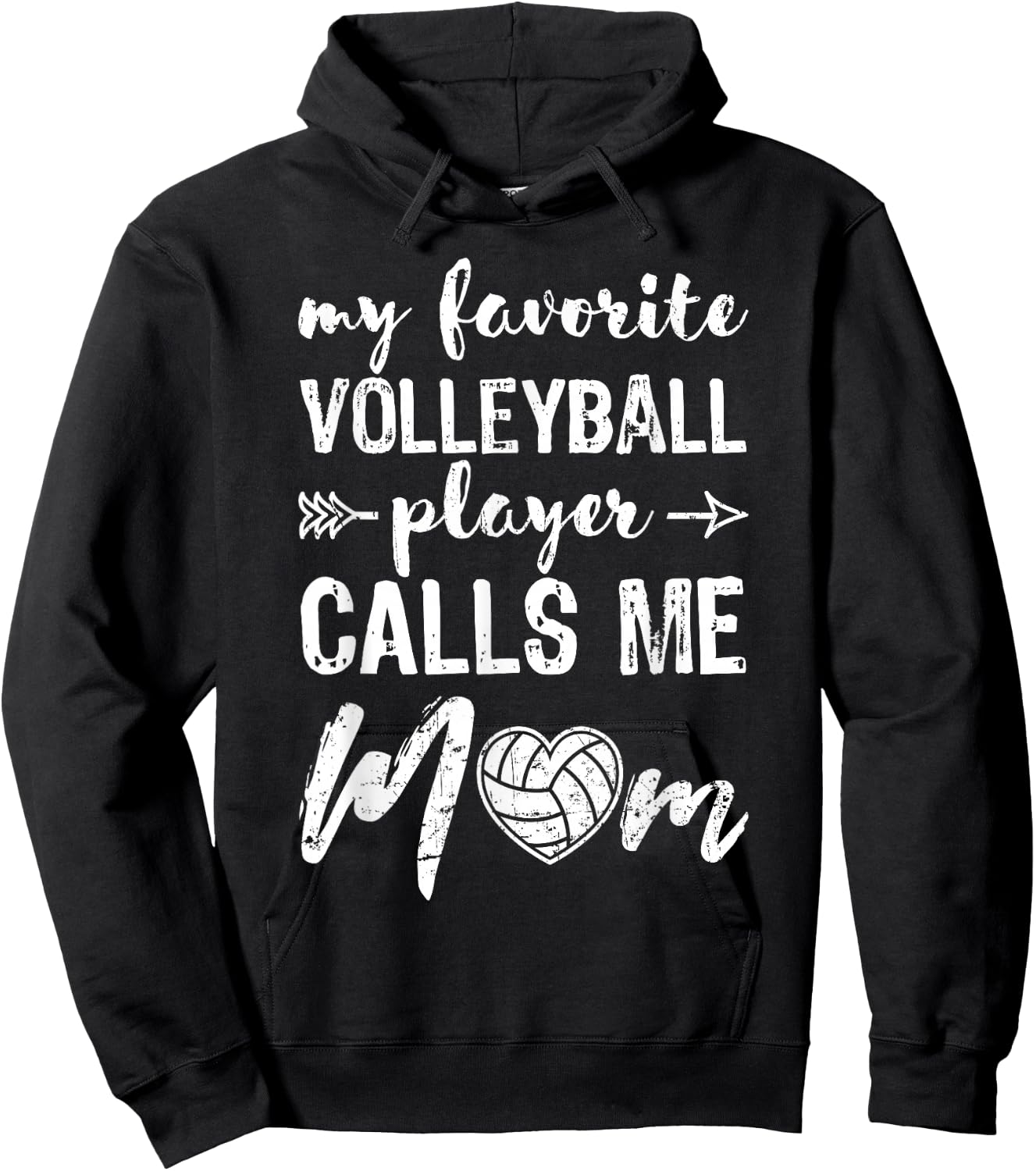 Volleyball Mom Volleyball-Player Volleyball Ball Gift Hoodie - Hoodie | Black