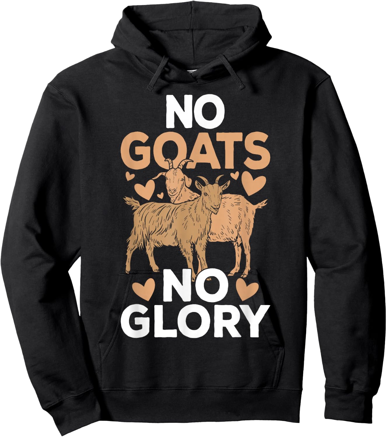 No Goats No Glory Hoodie - Hoodie | Black