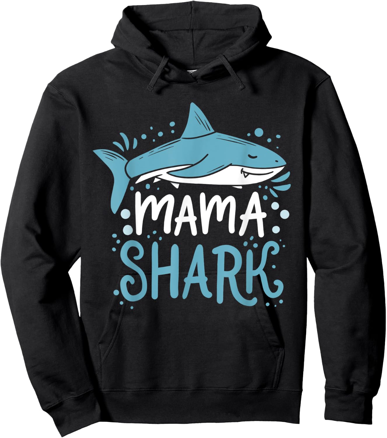 Mama Shark Mom Gift Hoodie - Hoodie | Black