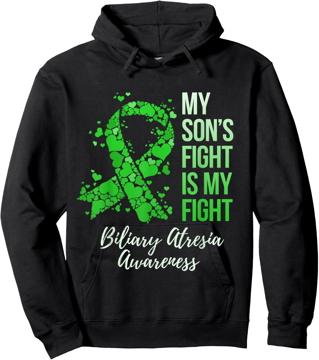 My Son’s Fight Is My Fight Biliary Atresia Awareness Hoodie - Hoodie | Black