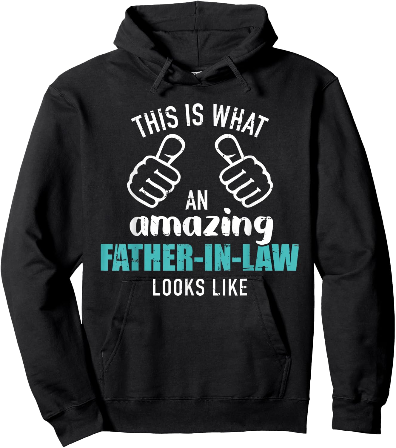 This is what an amazing father-in-law looks like Hoodie - Hoodie | Black