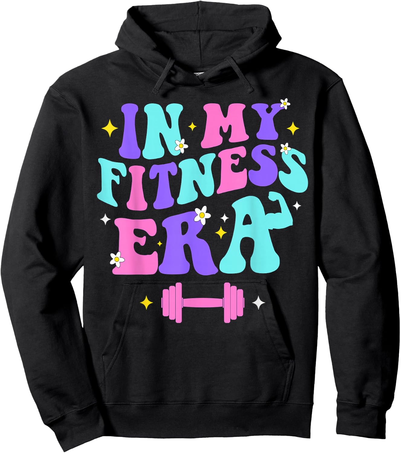 In My Fitness Era Workout Sport Motivation Lifting Gym Hoodie - Hoodie | Black