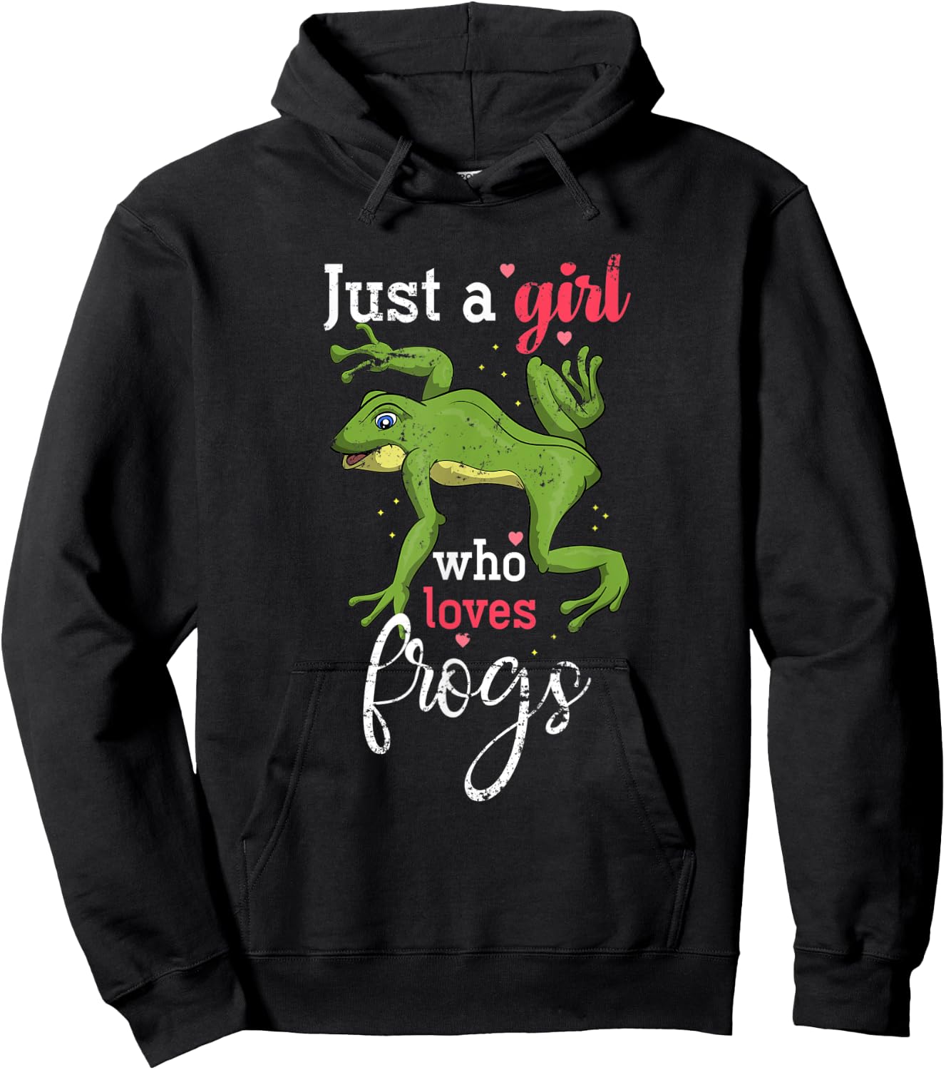 Rainforest Amphibian Animal Lover Girls Women Gift Frog Hoodie - Hoodie | Black