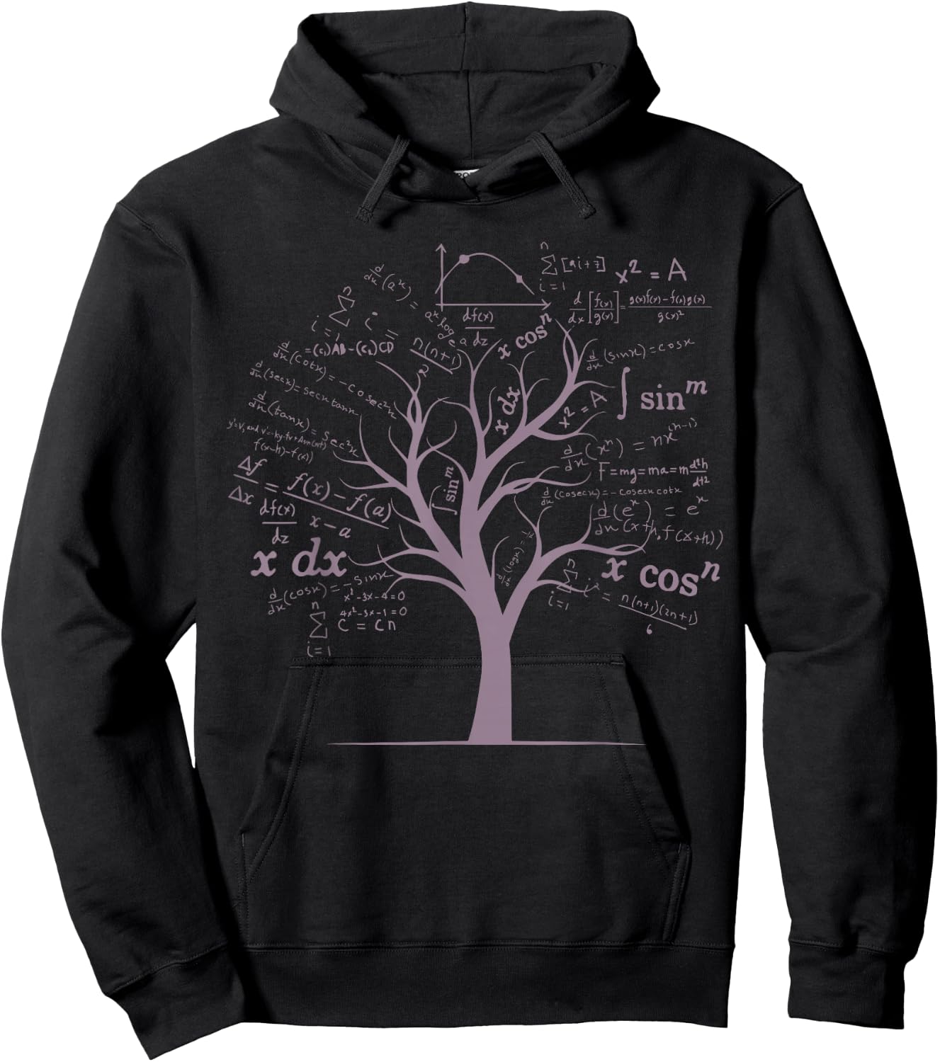 Funny AP Calculus Algebra Tree Math Teacher Nerd Geek Gifts Hoodie - Hoodie | Black