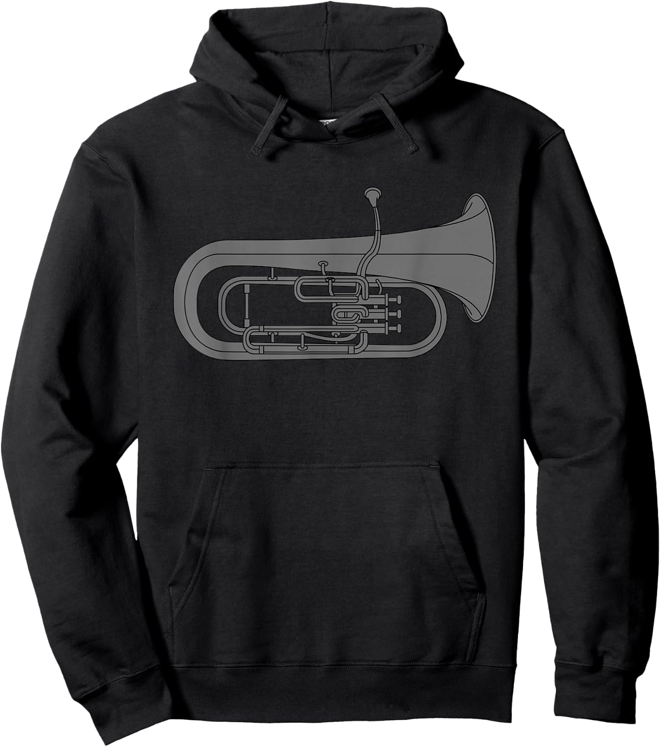 Funny Euphonium Player Marching Band Baritone Tuba Men Gift Hoodie - Hoodie | Black